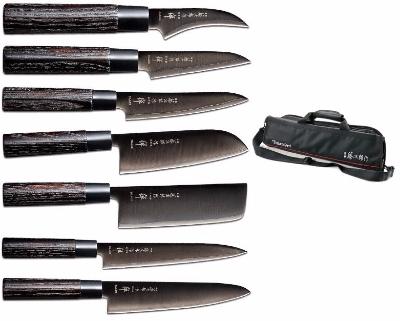 Mallette de 7 couteaux japonais Zen Black Tojiro