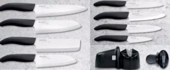 OFFRE COMPLETE DE COUTEAUX EN CÉRAMIQUE KYOCERA LAMES BLANCHES