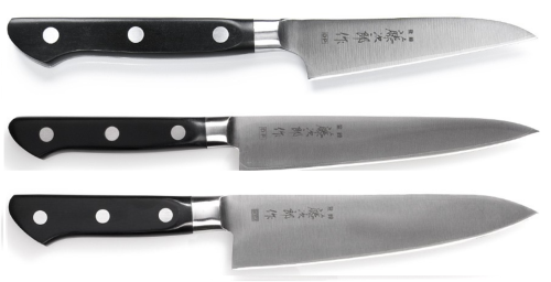 Set de 3 couteaux japonais DP Série Tojiro forme européenne