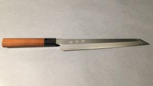 COUTEAU JAPONAIS ARTISNAL DE YOSHIKAZU TANAKA - KIRITSUKE YANAGIBA 24 CM - ÉRABLE