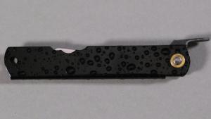 Couteau pliant japonais Higonokami "Goutte d'eau" noir