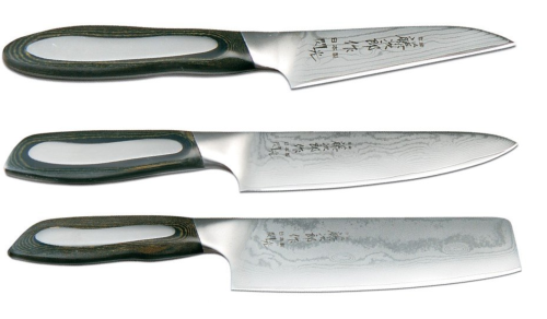Set de 3 couteaux japonais Tojiro Flash forme vegan