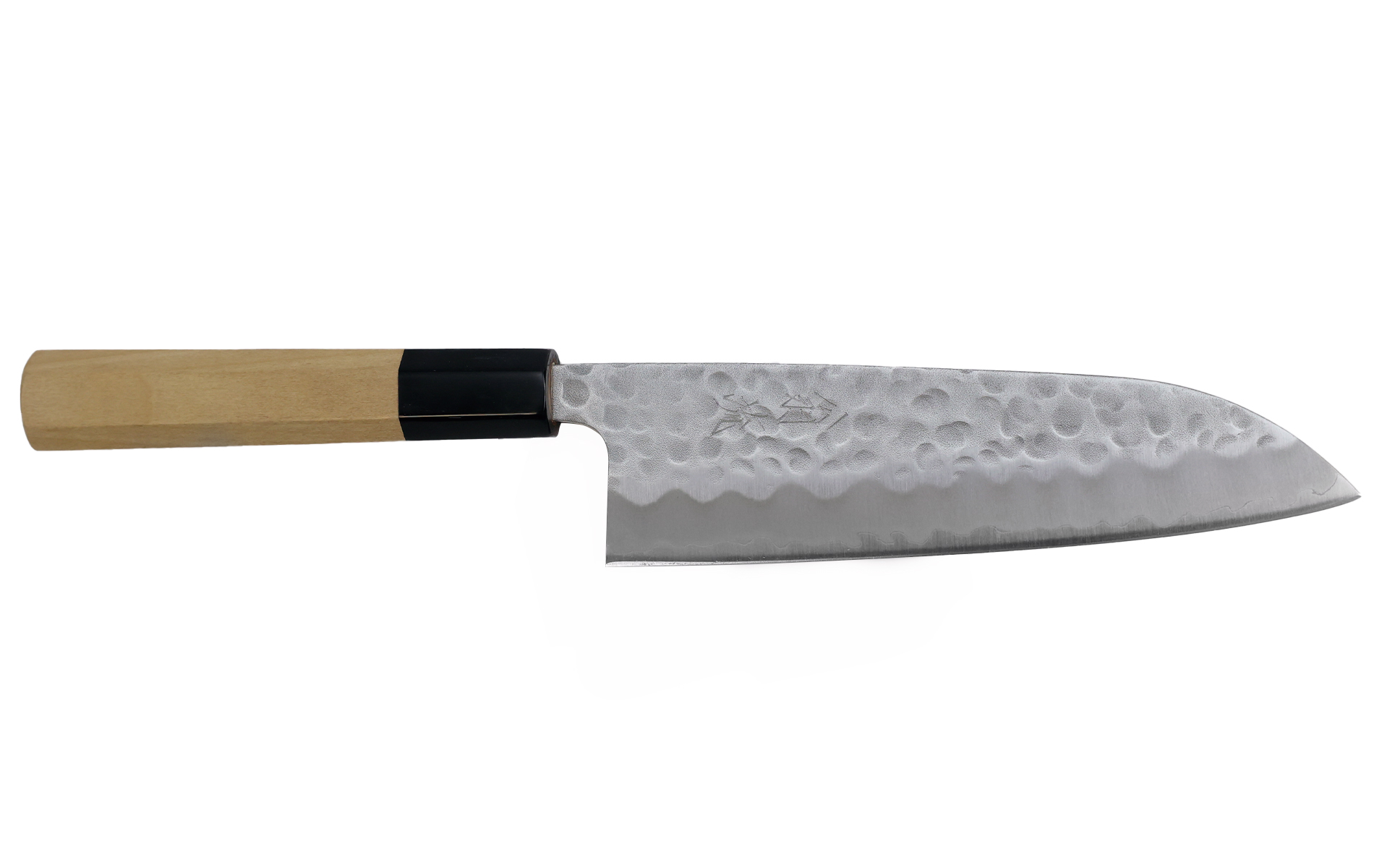 Couteau japonais Hado Sumi White Paper steel n°2 martelé - Couteau santoku 16,5 cm