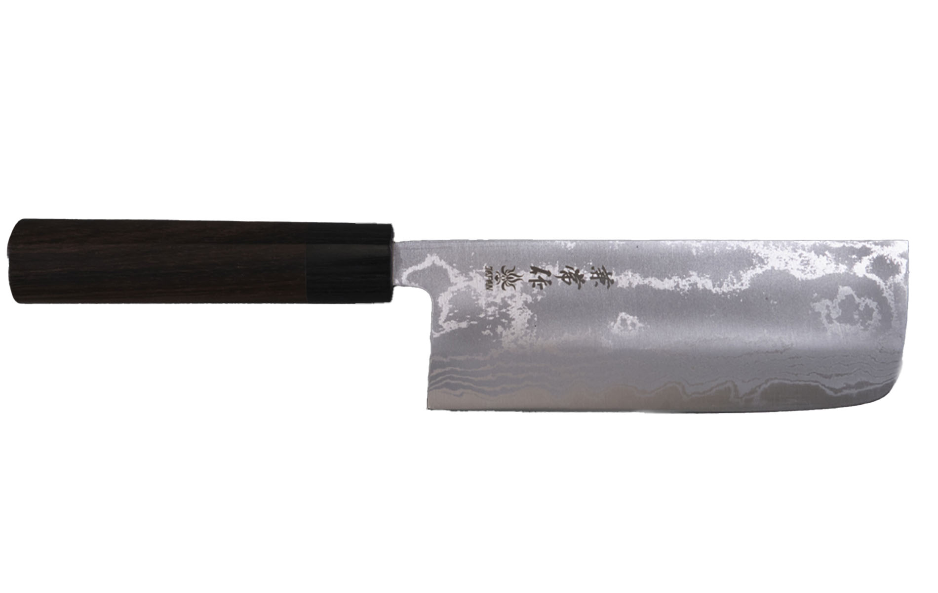 Couteau japonais Kane Tsune Aogami n°2 damas - Couteau nakiri 16,5 cm
