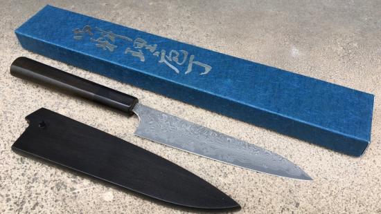 COUTEAU JAPONAIS ARTISANAL DE YOSHIMI KATO VG10 DAMAS - PETTY 150 MM