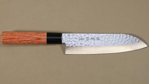 Couteau japonais Kane Tsune Hammered - Couteau santoku 17 cm