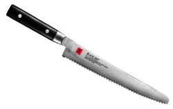 Couteau de cuisine japonais Kasumi Damas 25 cm pain et rôtis