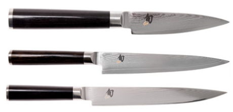 Set de 3 couteaux japonais Kai Shun Classic damas spécial poisson