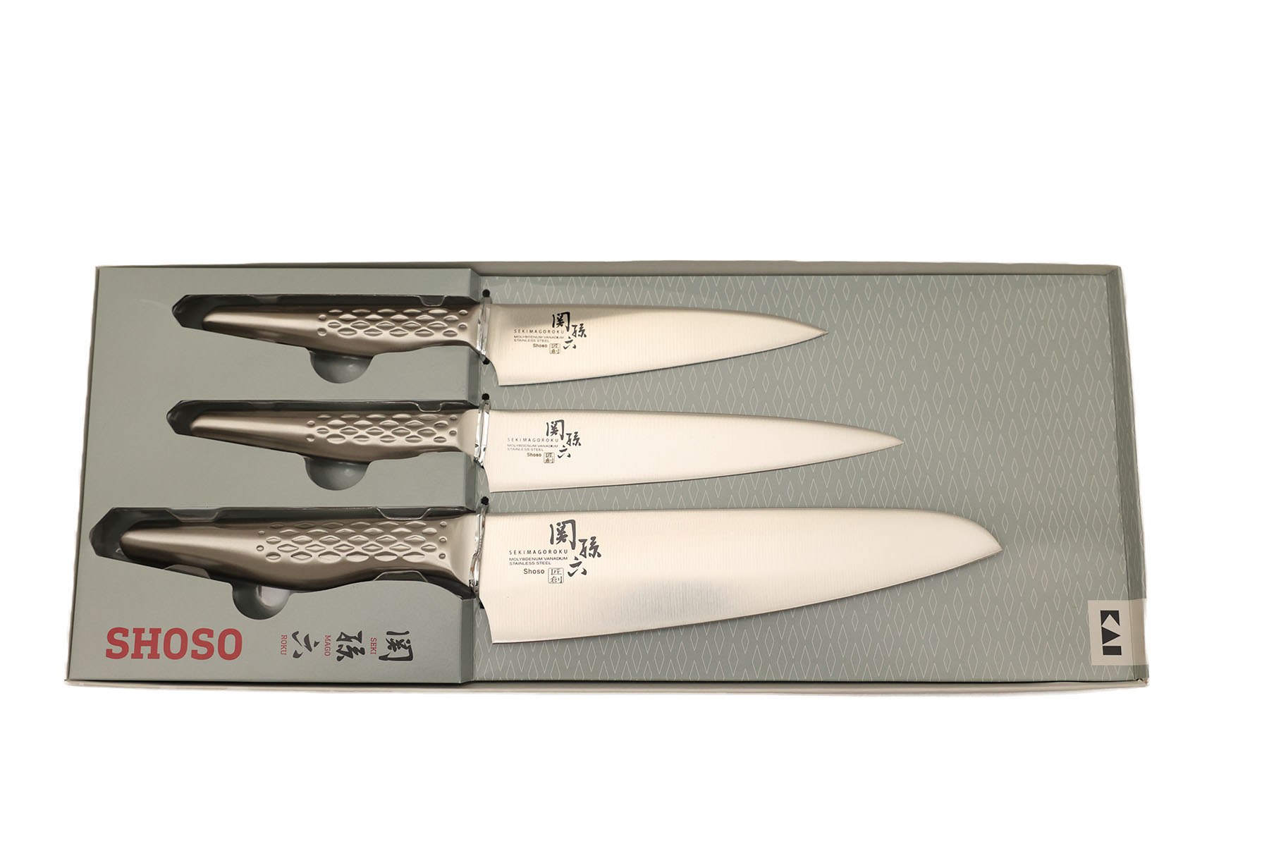 Coffret de 3 couteaux japonais Kai Seki Magoroku Shoso - office/utilitaire/chef