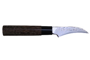 Couteau japonais Shippu Black Tojiro bec d'oiseau 7 cm