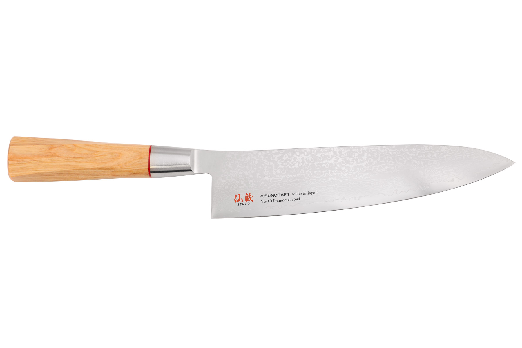 Couteau japonais Suncraft Senzo Twisted - Couteau chef 20 cm