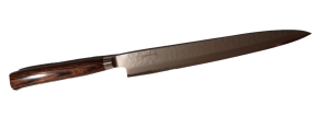 Couteau de cuisine japonais Tamahagane Tsubame pakkawood - sashimi 24 cm