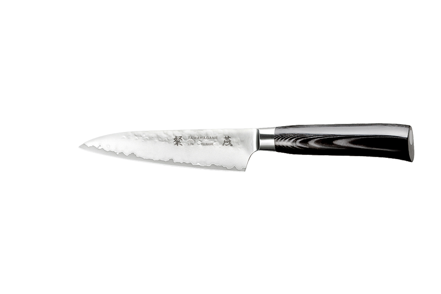Couteau japonais Tamahagane Tsubame Hammered - Couteau petty 12 cm