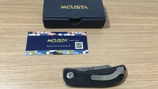 Couteau pliant Mcusta - VG10 Damas - bleu - série limitée