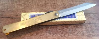 COUTEAU PLIANT JAPONAIS HIGONOKAMI MOTOSUKE NAGAO ACIER AOGAMI