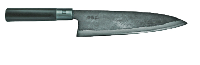 Couteau artisanal Japonais Haiku Kurouchi 21 cm Chef
