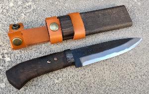 COUTEAU DE CHASSE JAPONAIS ARTISANAL "SAJI" CHÊNE