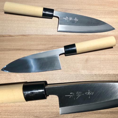 COUTEAU JAPONAIS ARTISANAL MORIKATSU - DEBA 120 MM