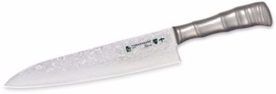 COUTEAU JAPONAIS TAMAHAGANE GAMME BAMBOO KYOTO 63 PLY CHEF DE 24 CM