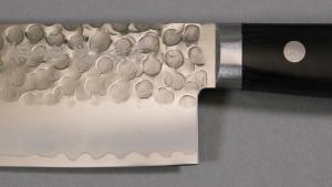 Couteau japonais Kane Tsune 3 couches martelé - Couteau Nakiri 16,5 cm