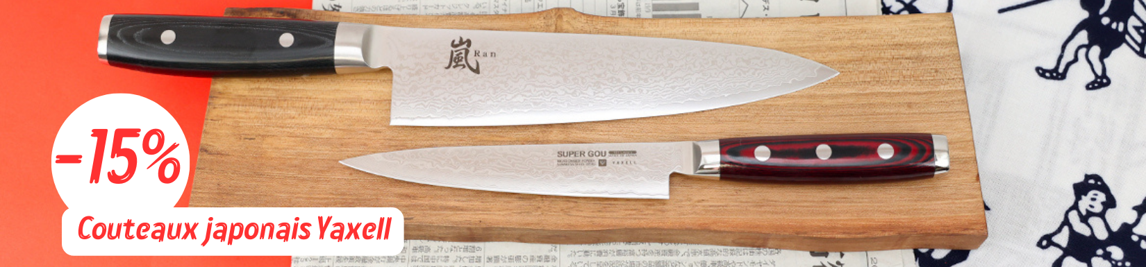 Couteau japonais yaxell, couteau de cuisine japonais polyvalent
