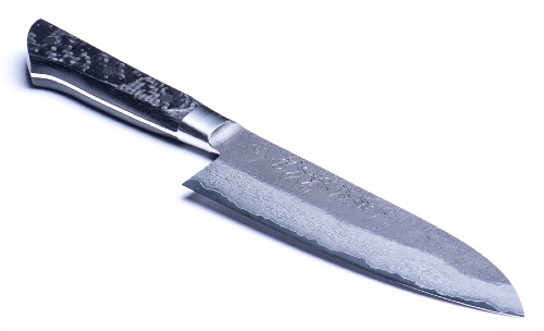 Couteau japonais Tojiro Handmade carbone santoku 16,5 cm